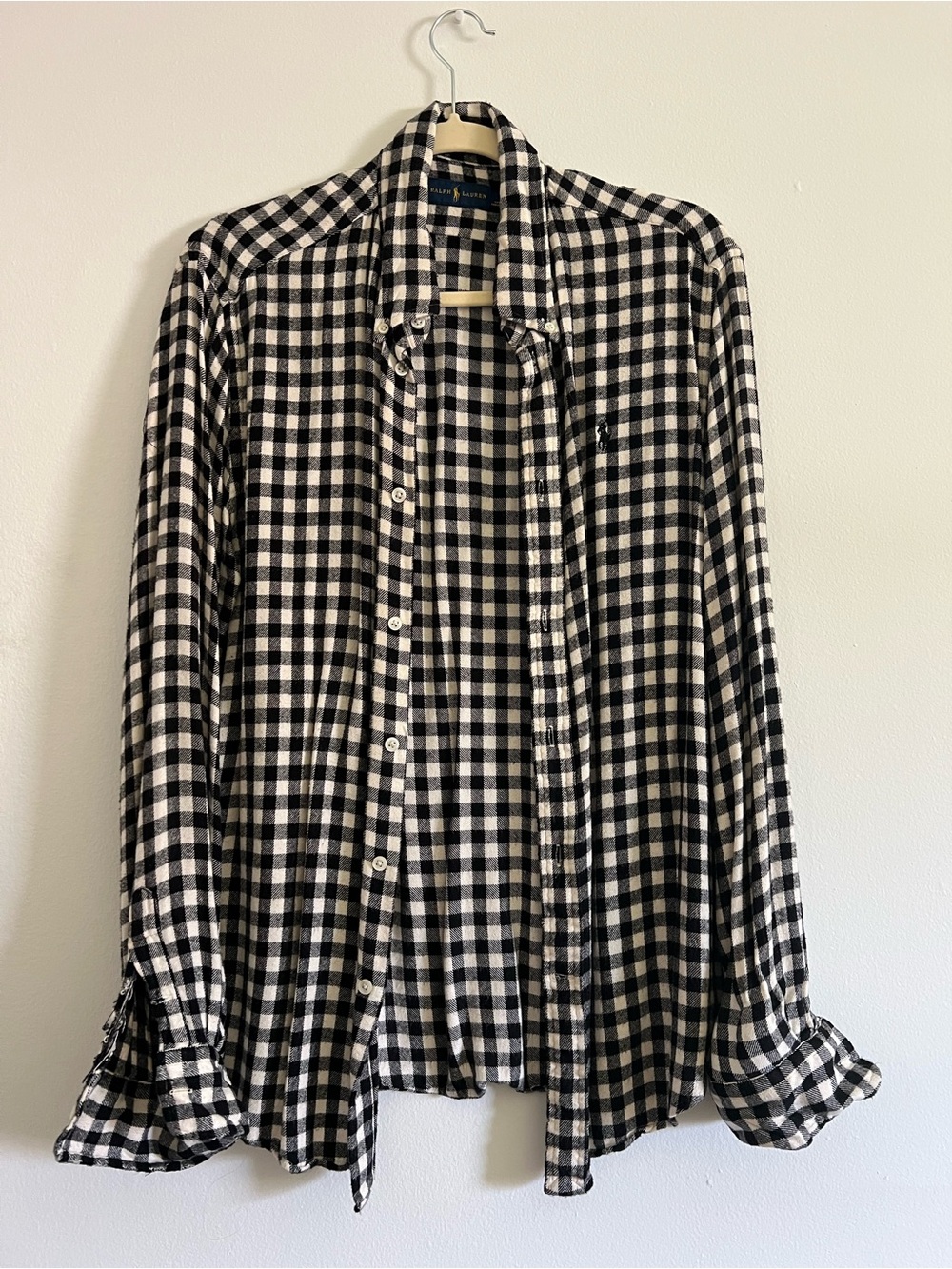 Checked Button-Up Shirt